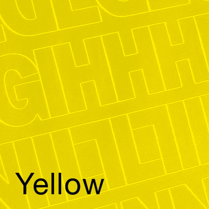 Permanent Adhesive Vinyl Letters & Numbers 3" 160/Pkg Yellow