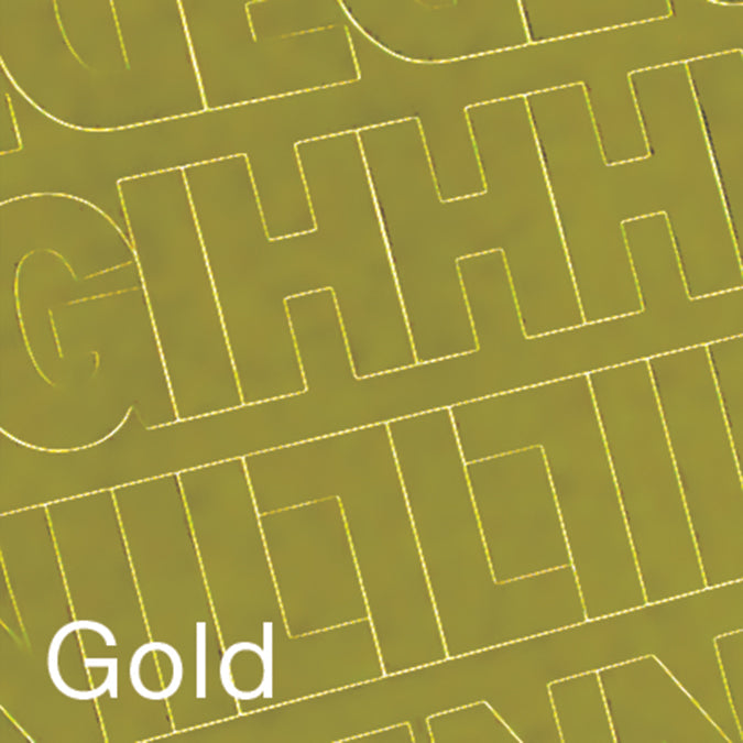 Permanent Adhesive Vinyl Letters & Numbers 1" 183/Pkg Gold
