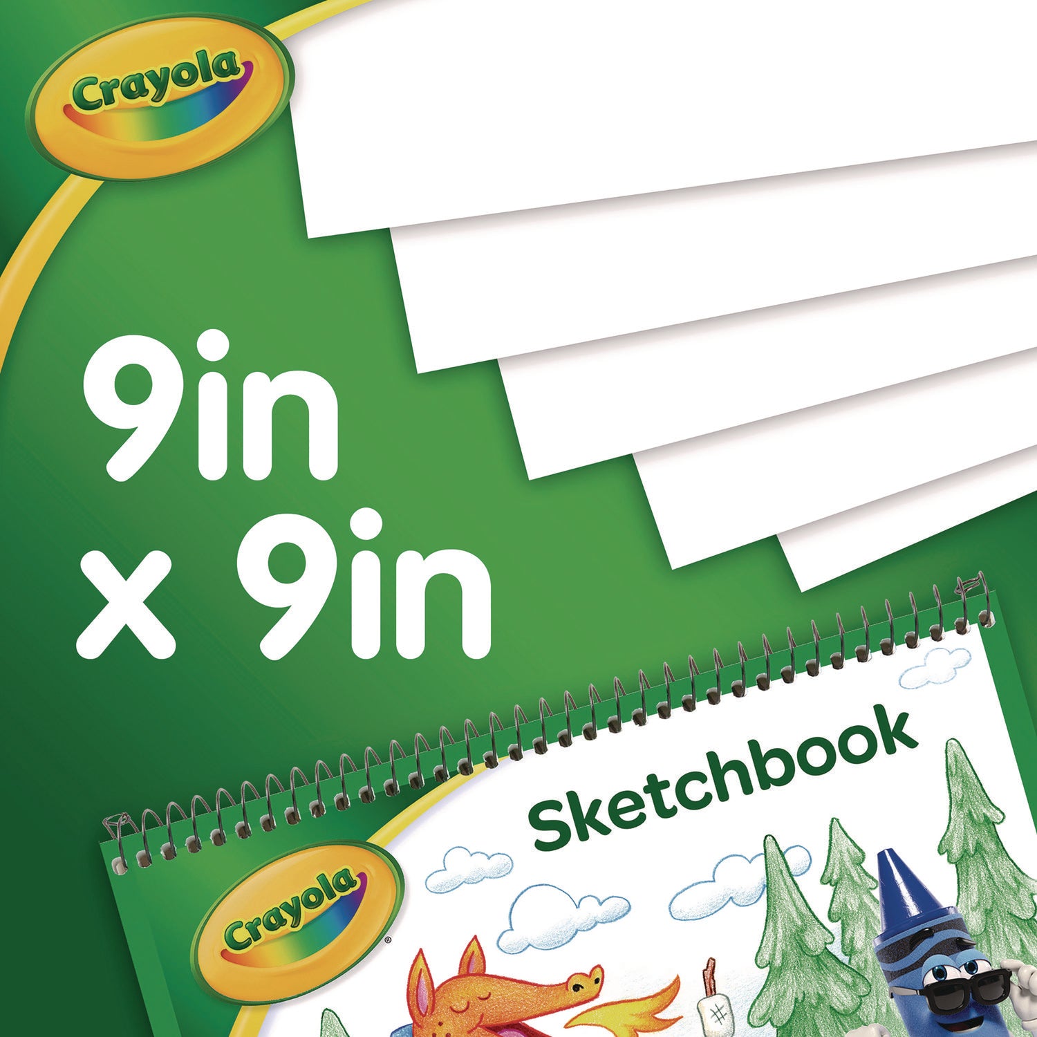 Crayola Sketchbook 9"X9" 40 Sheets