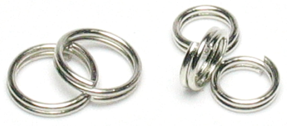Jewelry Basics Metal Findings 300/Pkg Silver Split Rings 6mm To 8mm