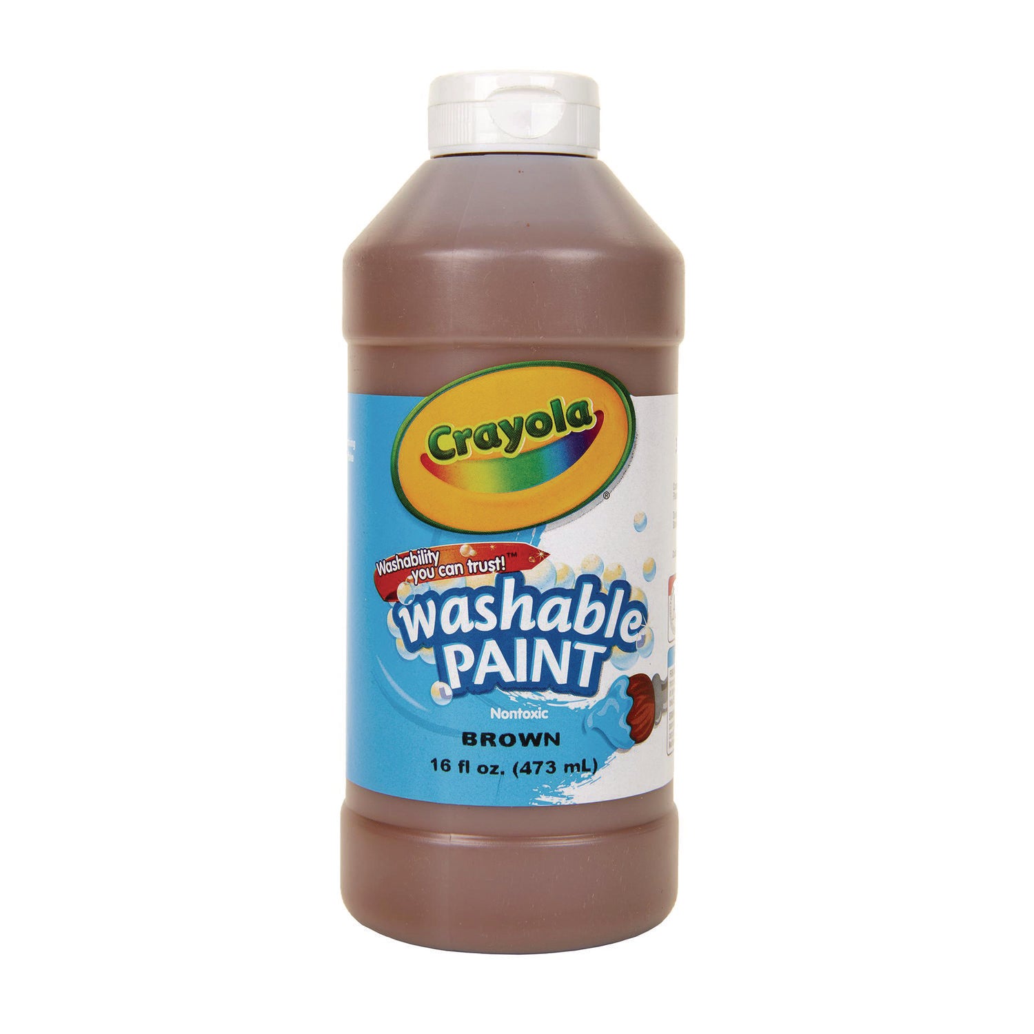 Crayola® Washable Paint, Brown, 16 oz