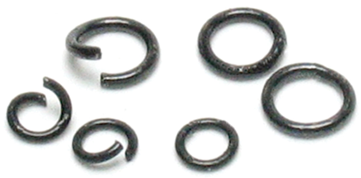 Jewelry Basics Metal Findings 400/Pkg Black Jump Rings 4mm To 6mm