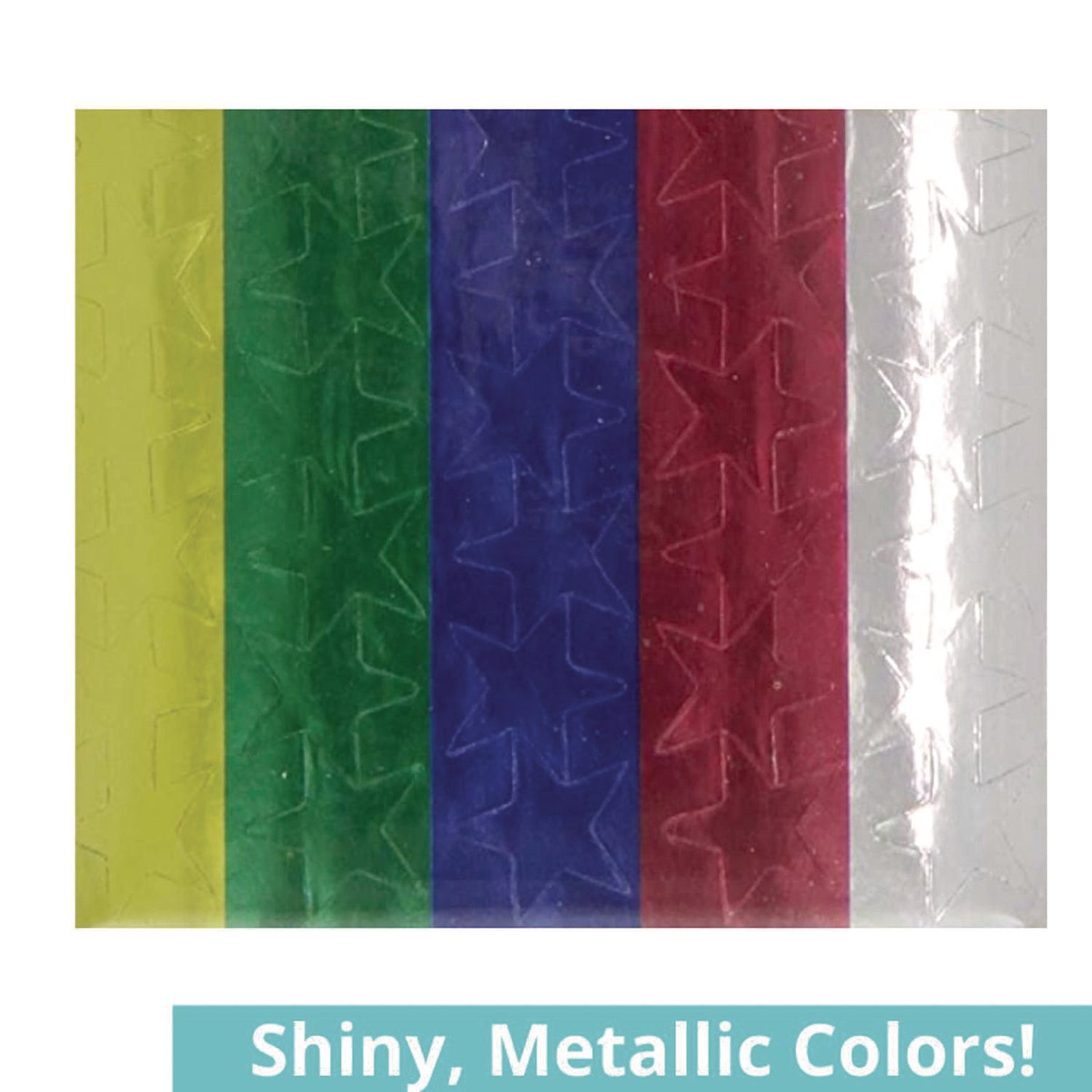 Foil Star Stickers 440/Pkg Assorted