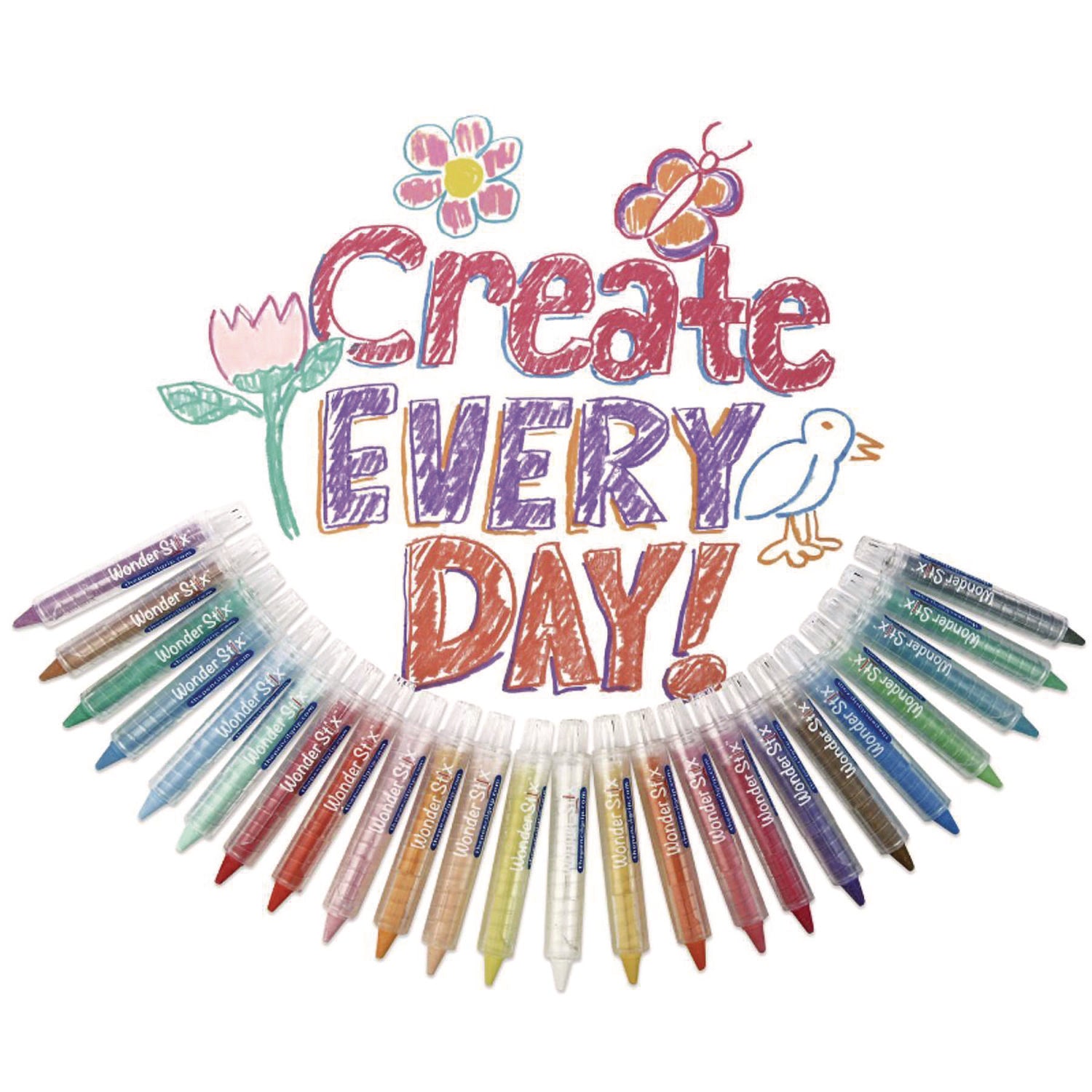 Wonder Stix Crayons 24/Pkg Assorted Colors