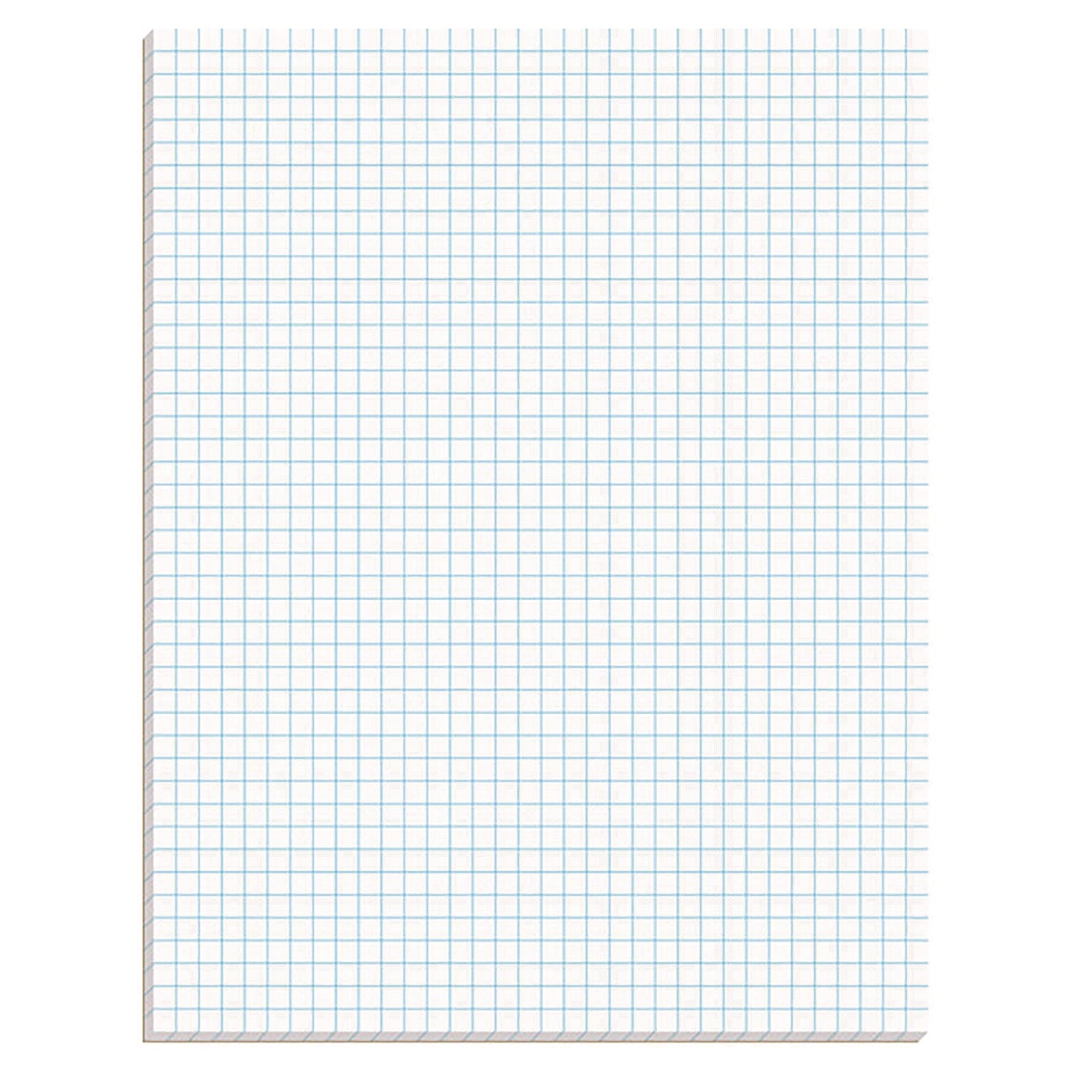 Ampad® Quadrille Pads, 4 Squares/Inch, 8 1/2 x 11, White, 50 Sheets