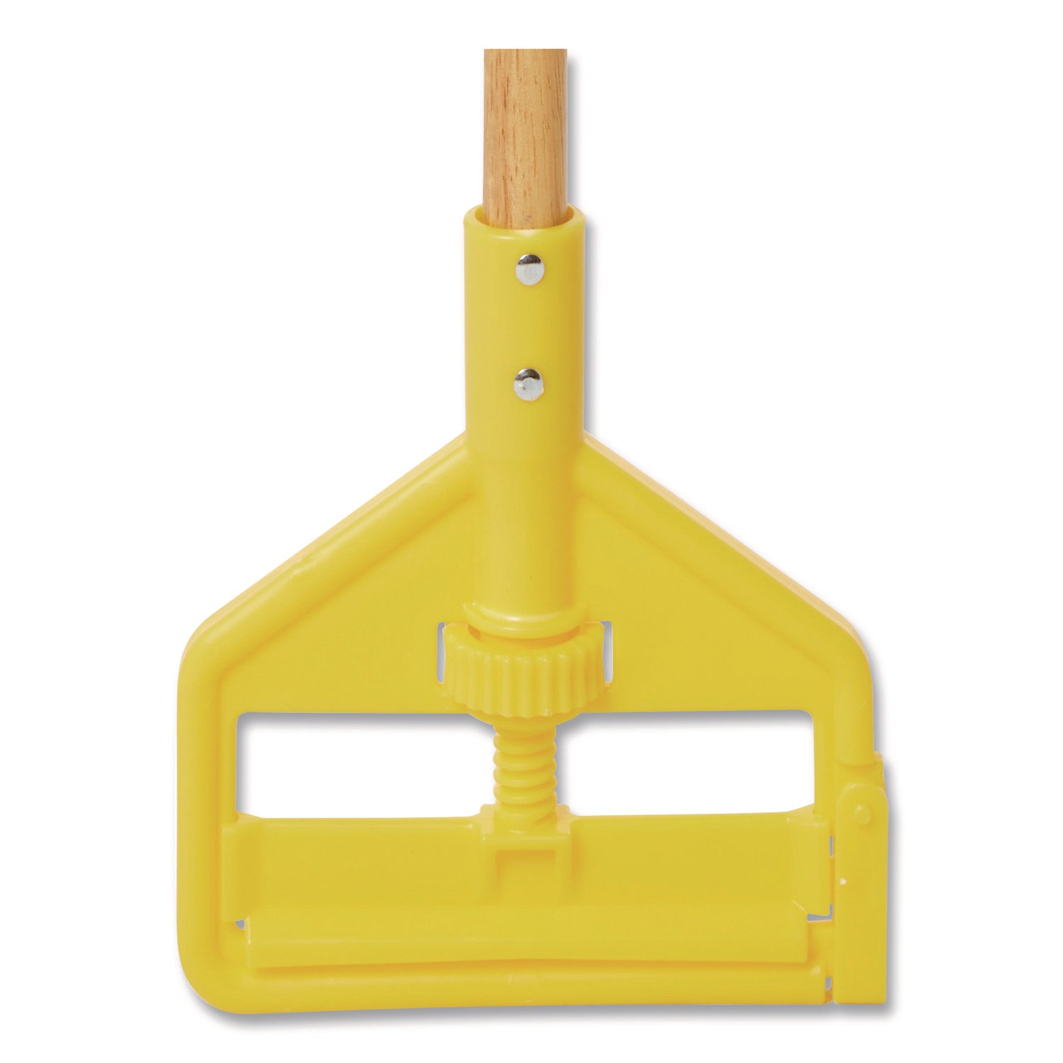Rubbermaid® Commercial Invader Wood Side-Gate Wet-Mop Handle, 54", Natural/Yellow