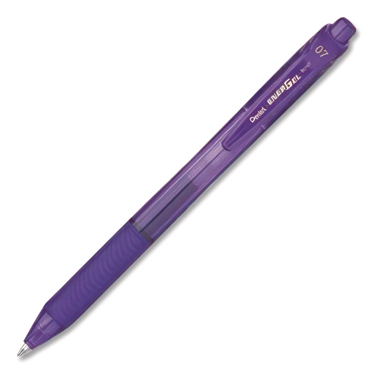 Pentel® EnerGel-X Retractable Roller Gel Pen, .7mm, Violet Barrel/In
