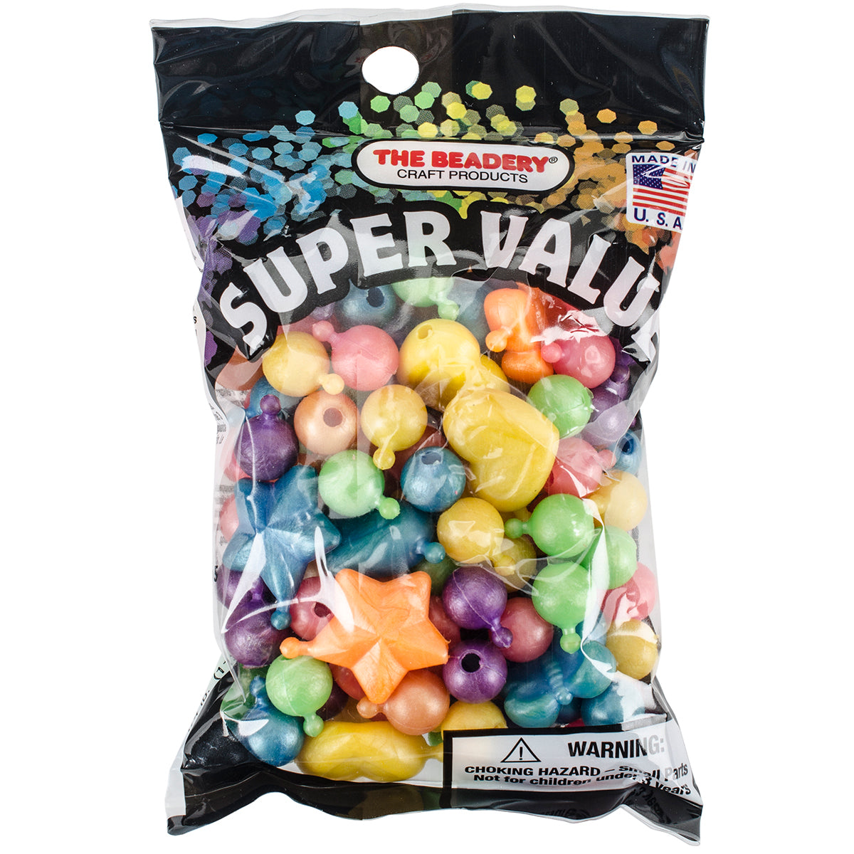 Pop Beads 12mm & 25mm 113g Pearl Multicolor