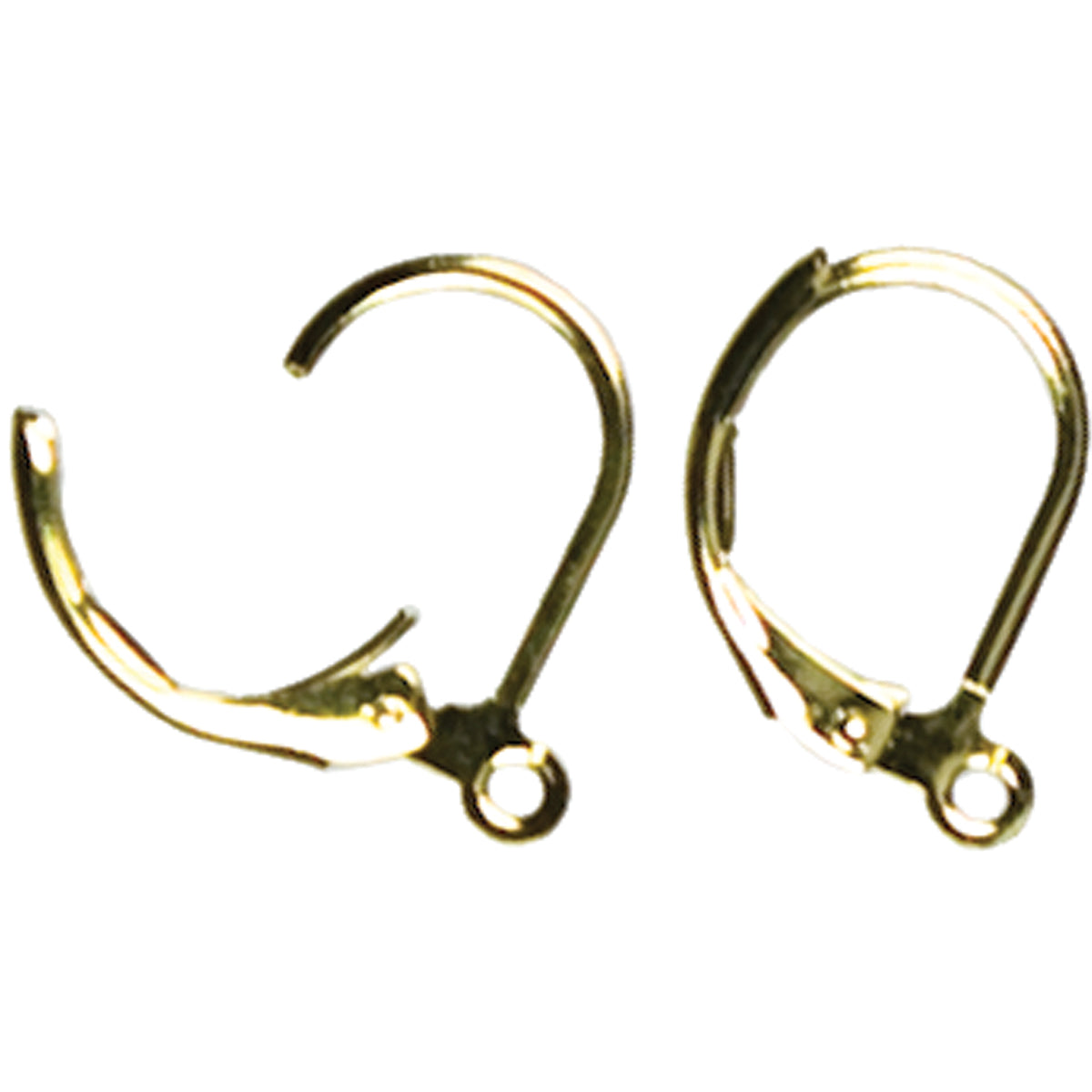 Jewelry Basics Metal Findings 12/Pkg Gold Lever Earrings