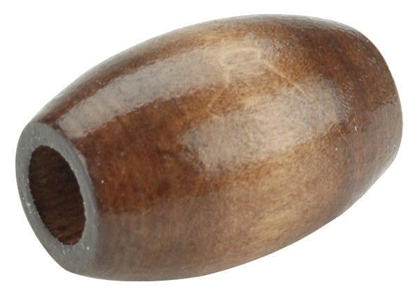 Oval Wood Beads 32mmX22mm 6/Pkg Walnut