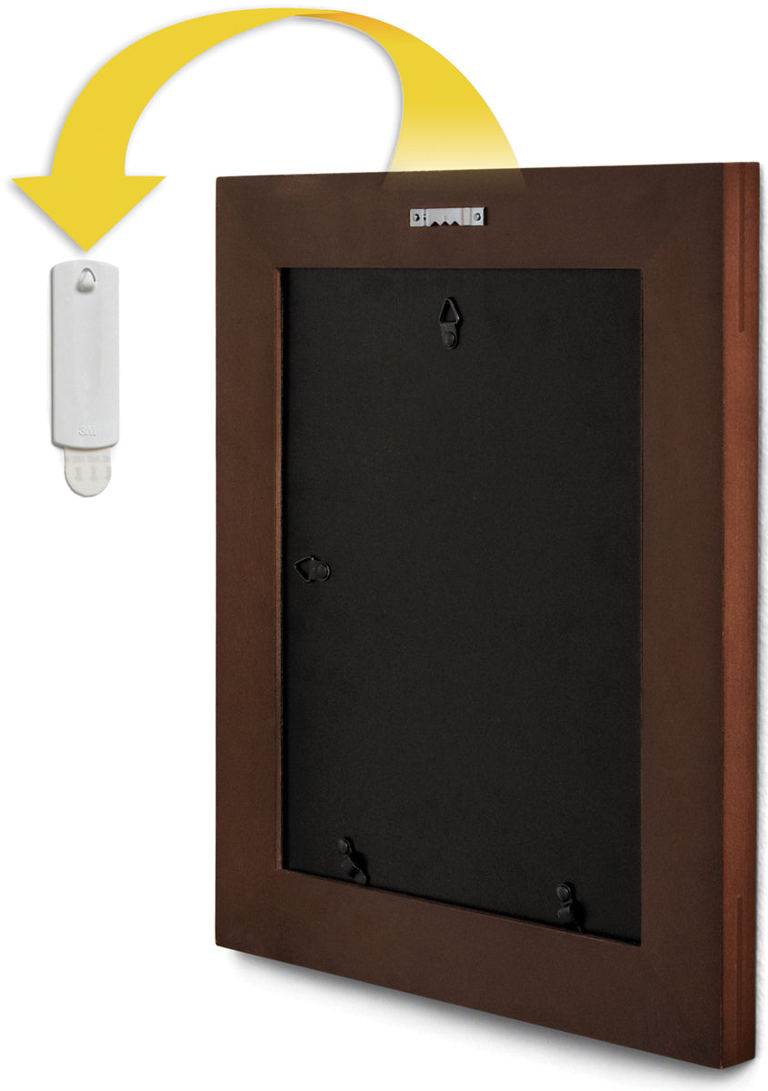 Command Sawtooth Picture Hangers-White 3 Hooks & 6 Stri