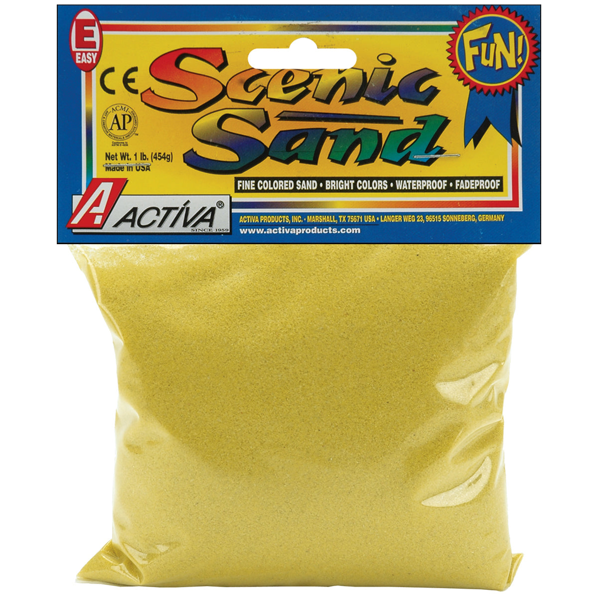 Scenic Sand 1lb Bright Yellow