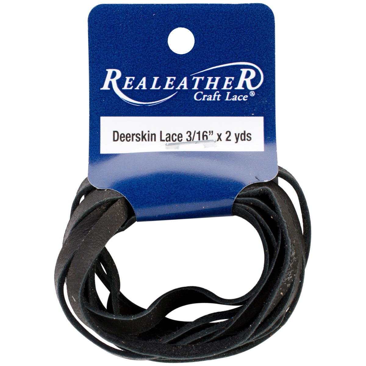 Deerskin Lace .1875"X2yd Packaged Black