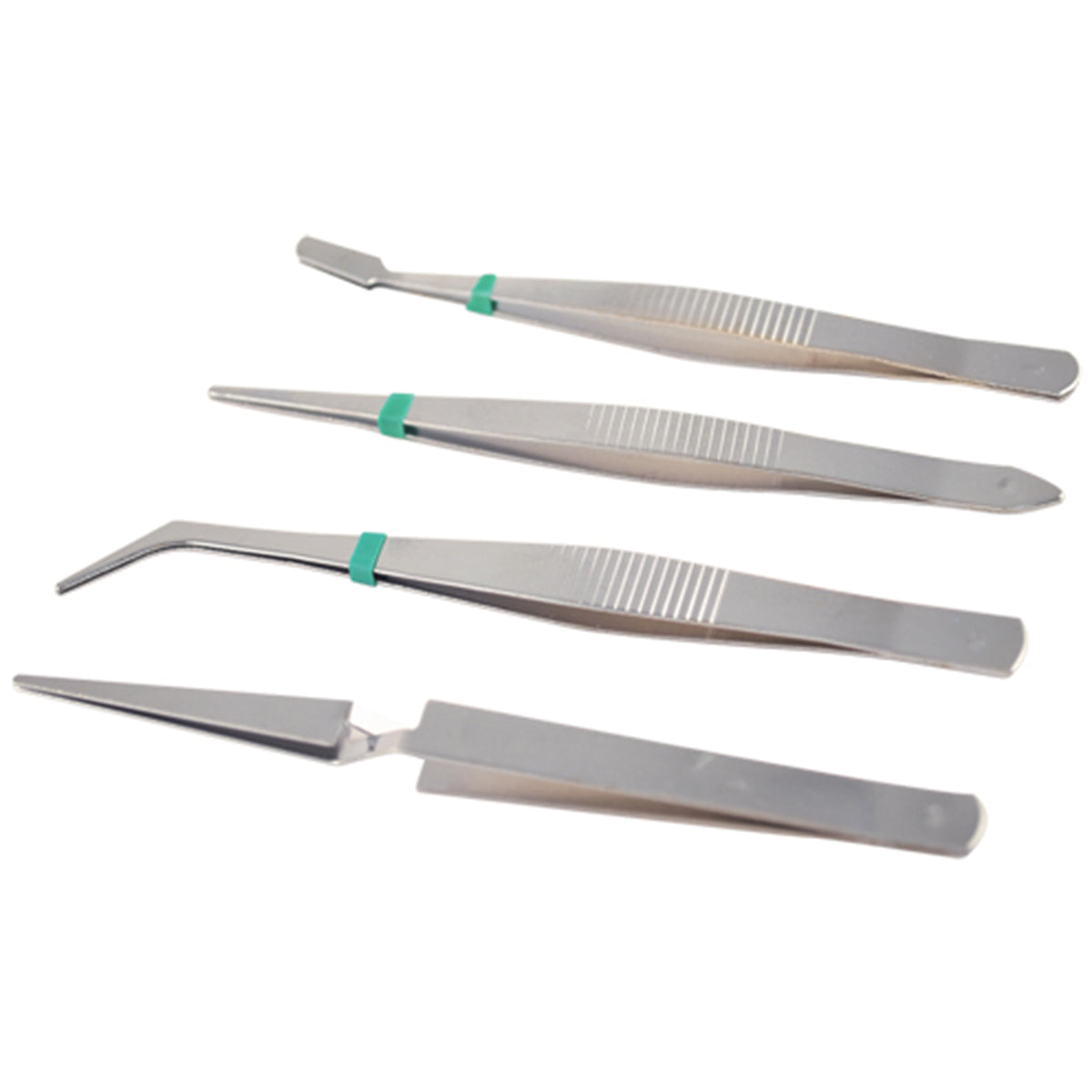 Tweezers 4/Pkg 4.75"