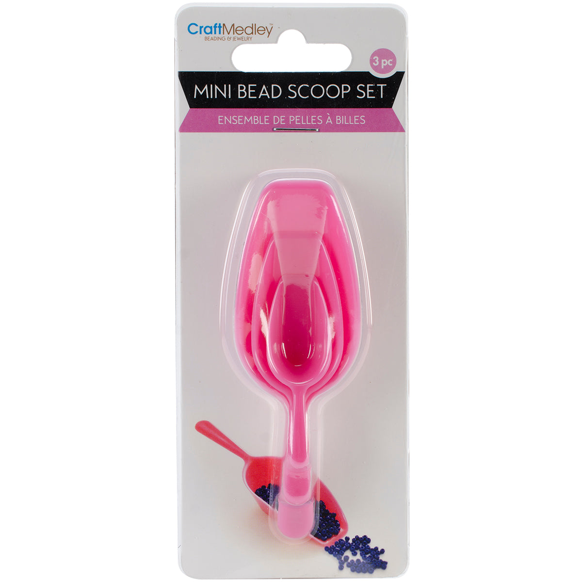 Scoop-It Mini Bead Scoops 3/Pkg  