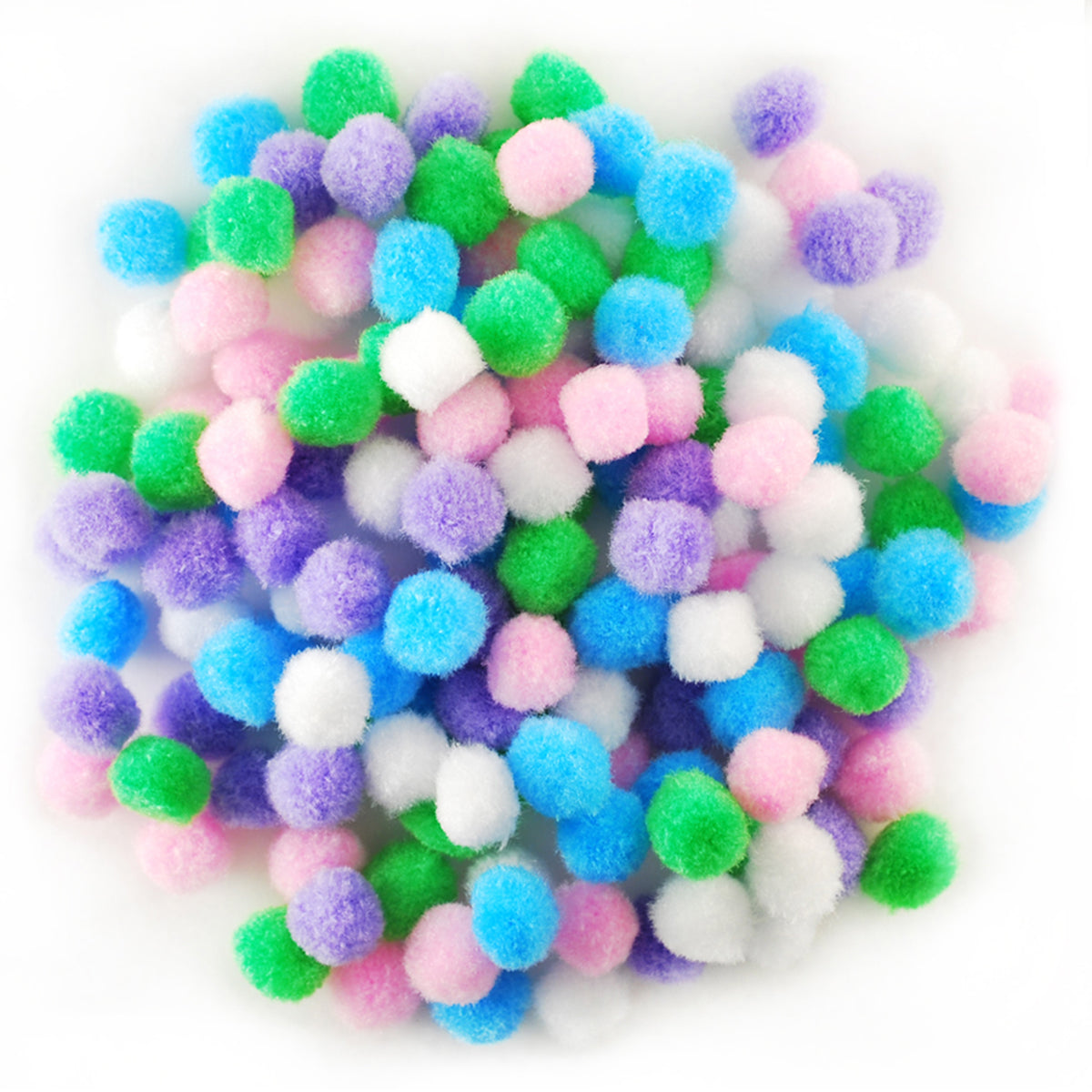 Mini Pom-Poms .5" 150/Pkg Pastel