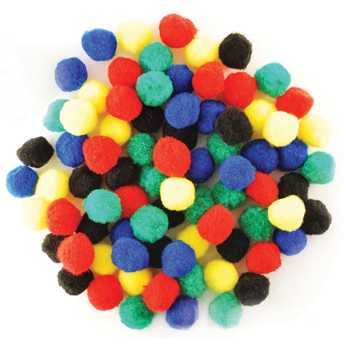 Pom-Poms 1" 80/Pkg Primary