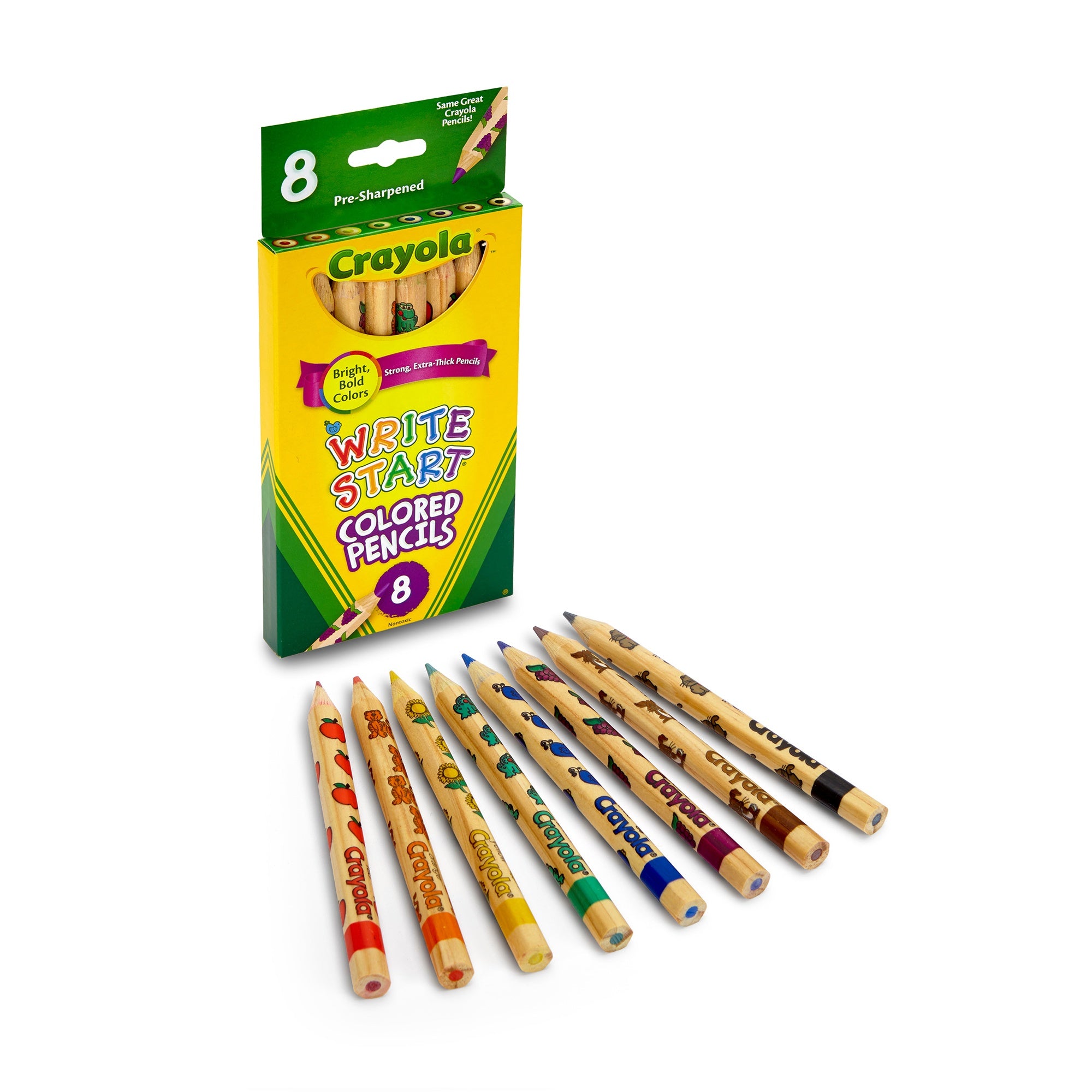 Crayola Write Start Colored Pencils 8/Pkg Long