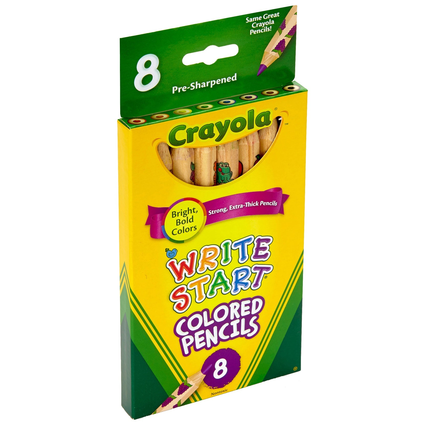 Crayola Write Start Colored Pencils 8/Pkg Long
