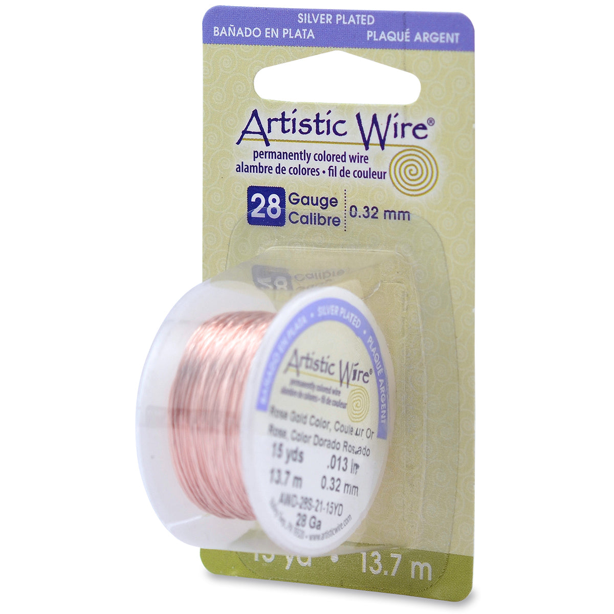 Artistic Wire 28 Gauge 15yd Rose Gold