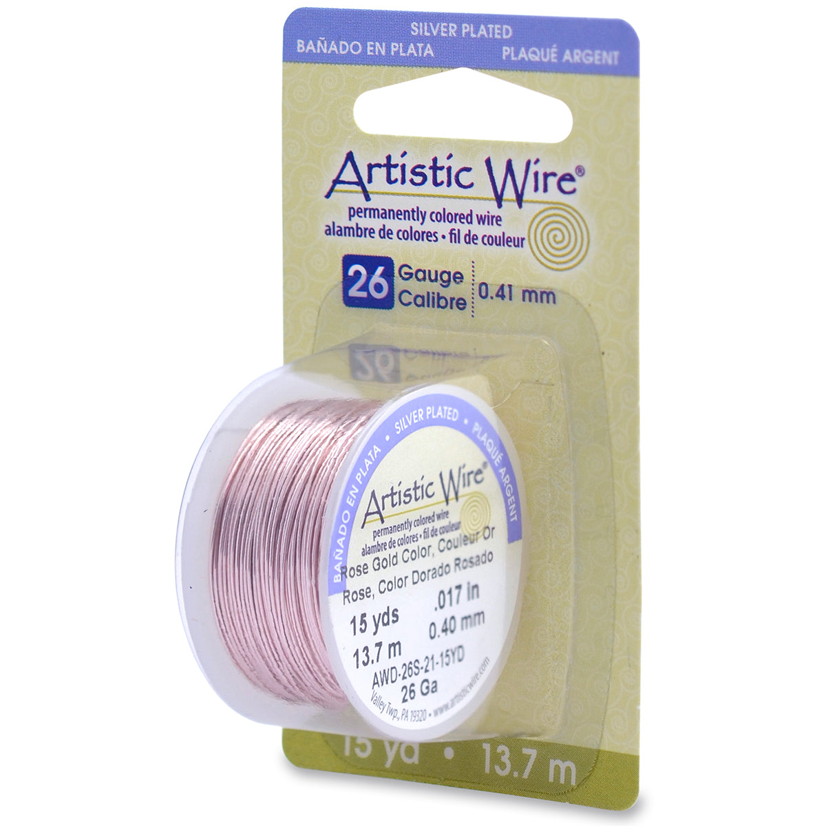 Artistic Wire 26 Gauge 15yd Rose Gold