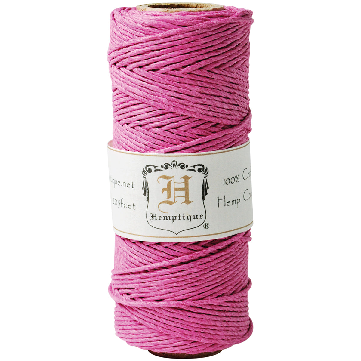 Hemp Cord Spool 20lb 205' Bright Pink