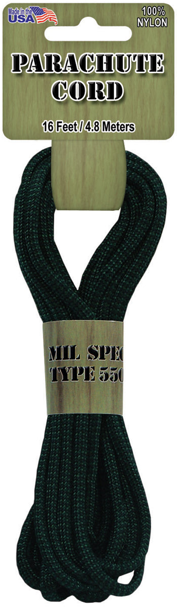Parachute Cord 4mmx16' Forest Camo