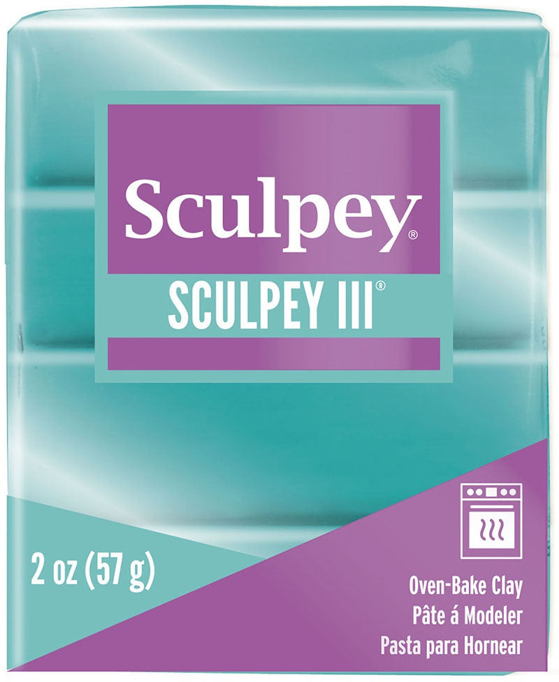 Sculpey III Polymer Clay 2oz Teal Pearl