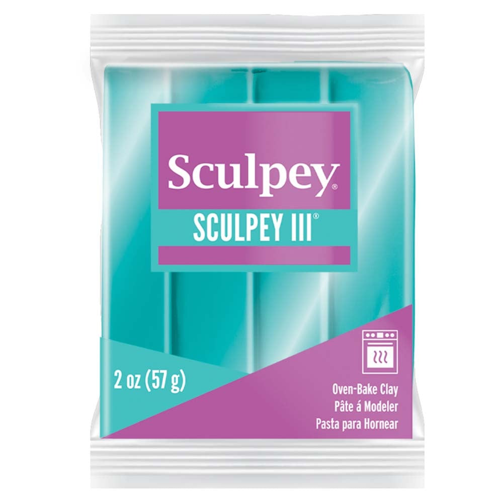 Sculpey III Polymer Clay 2oz Teal Pearl