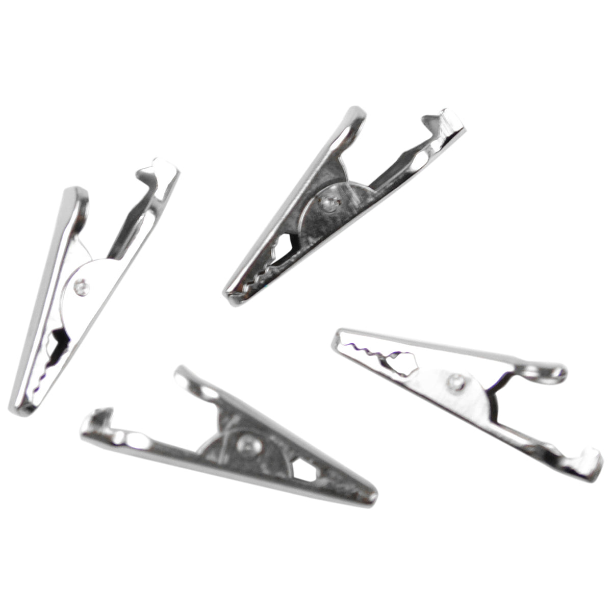 Alligator Clips 4/Pkg Silver