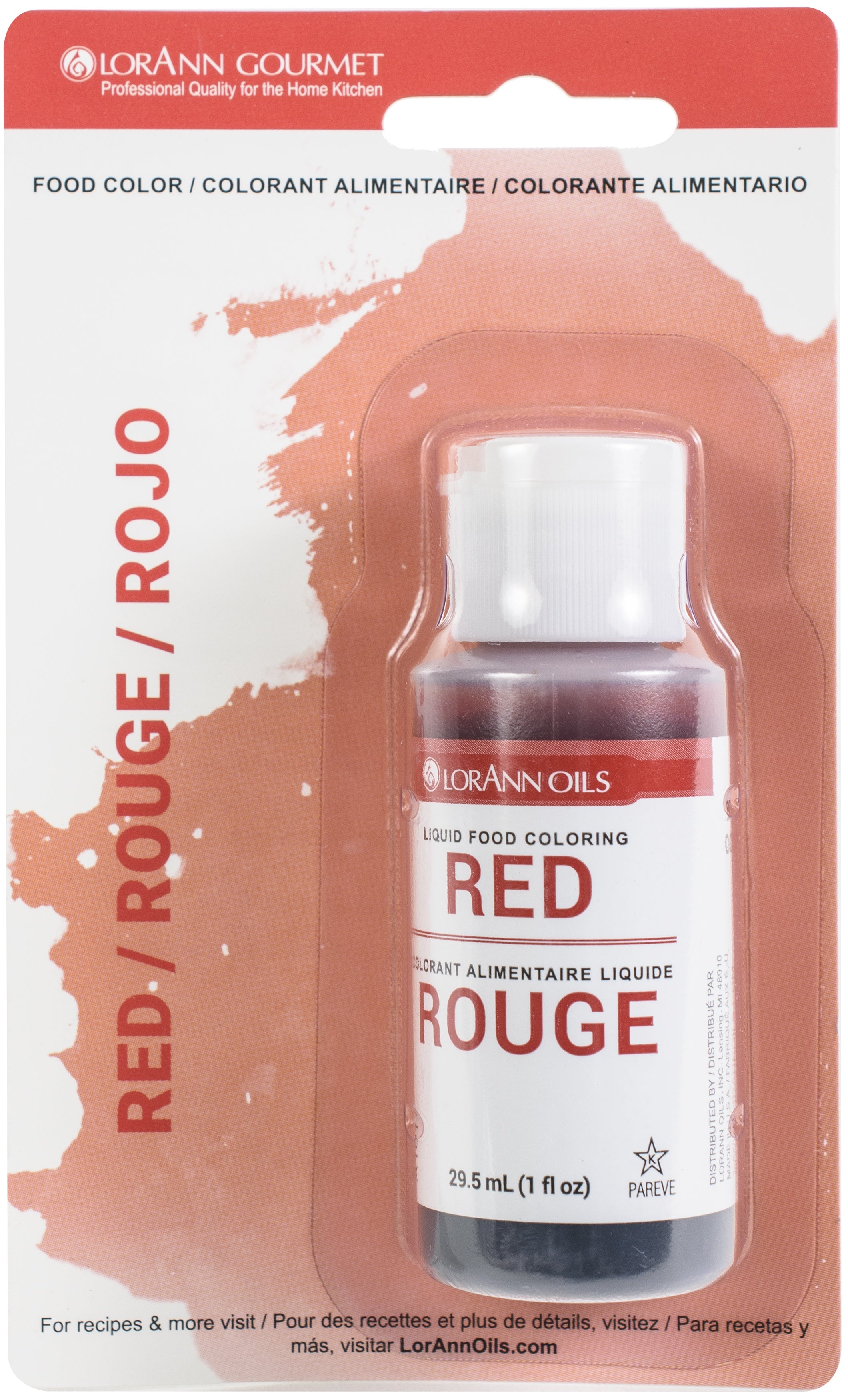 Liquid Food Color 1oz Red
