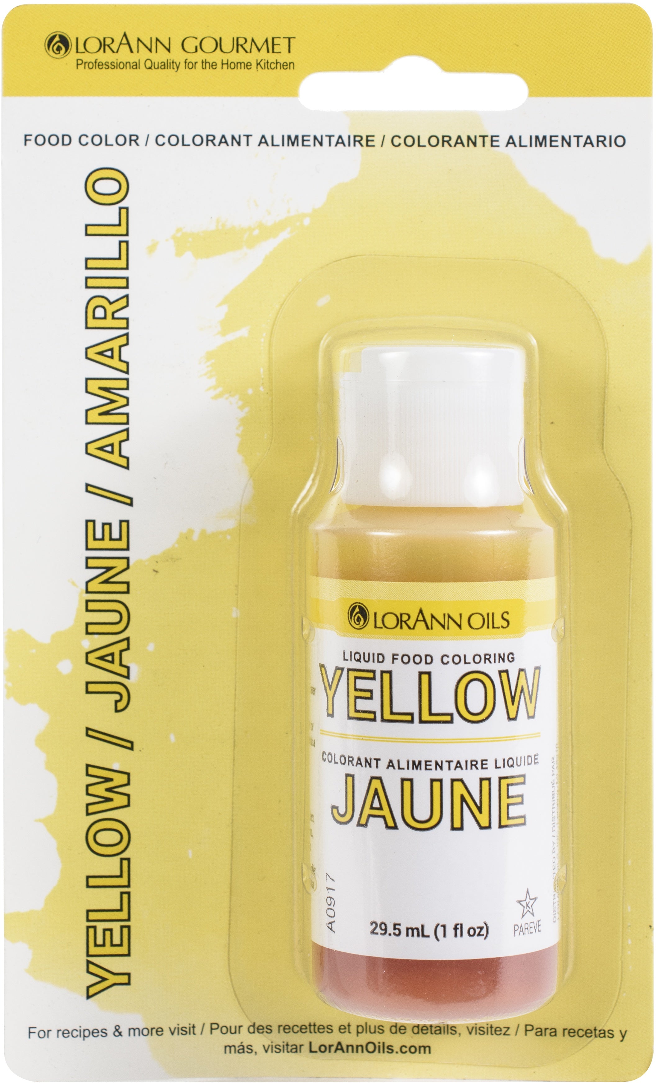 Liquid Food Color 1oz Yellow