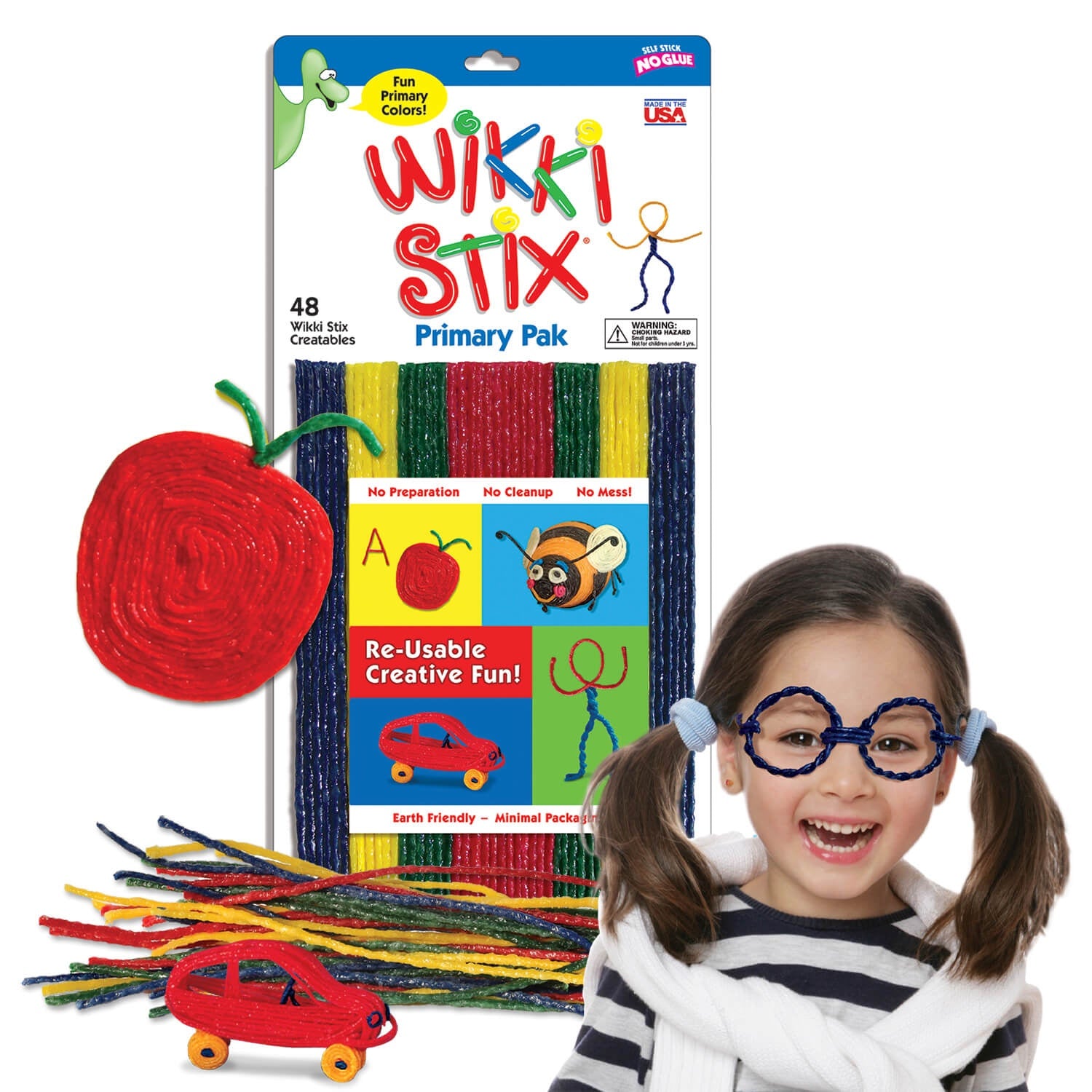 Wikki Stix 8" 48/Pkg Primary
