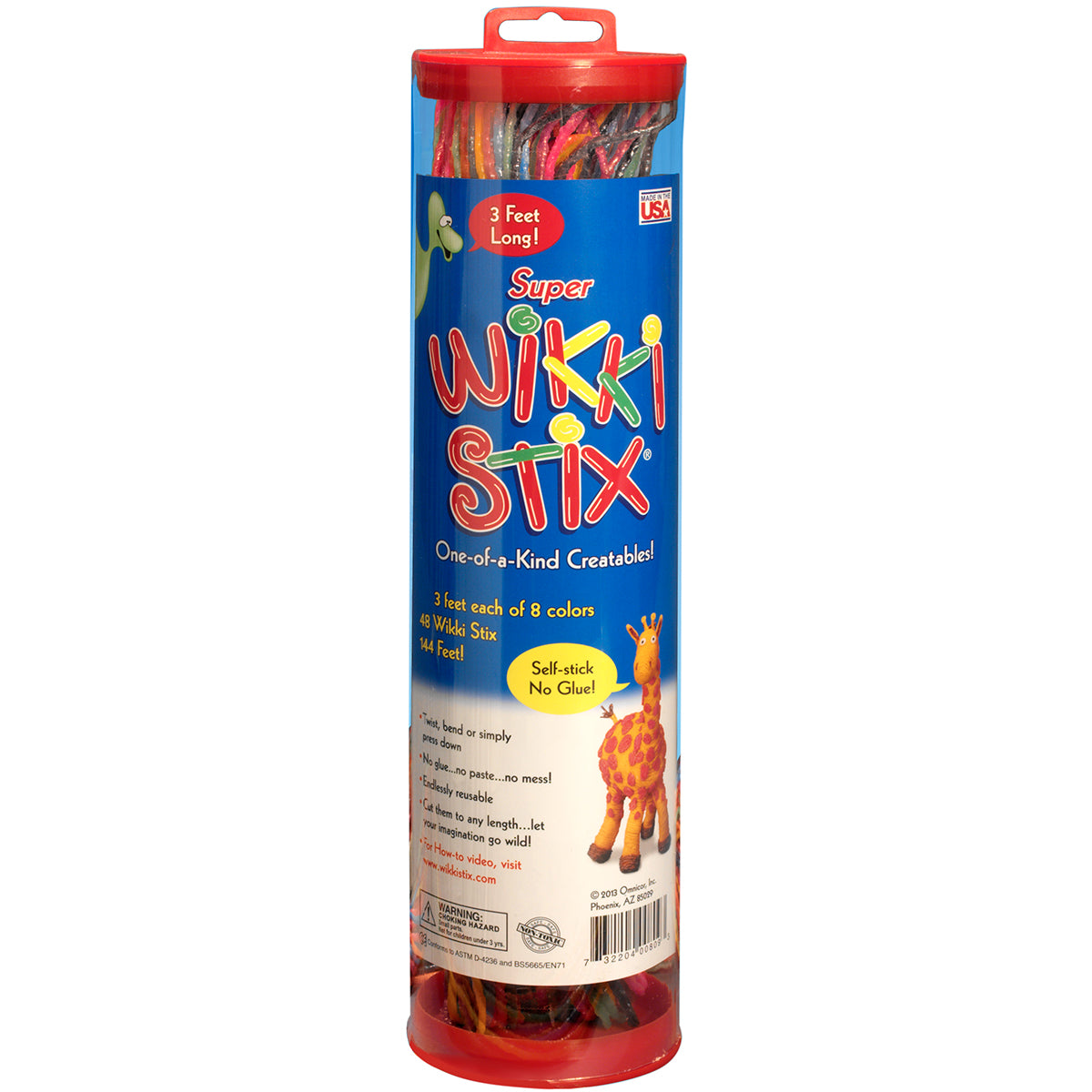 Super Wikki Stix 3' 48/Pkg Assorted Colors