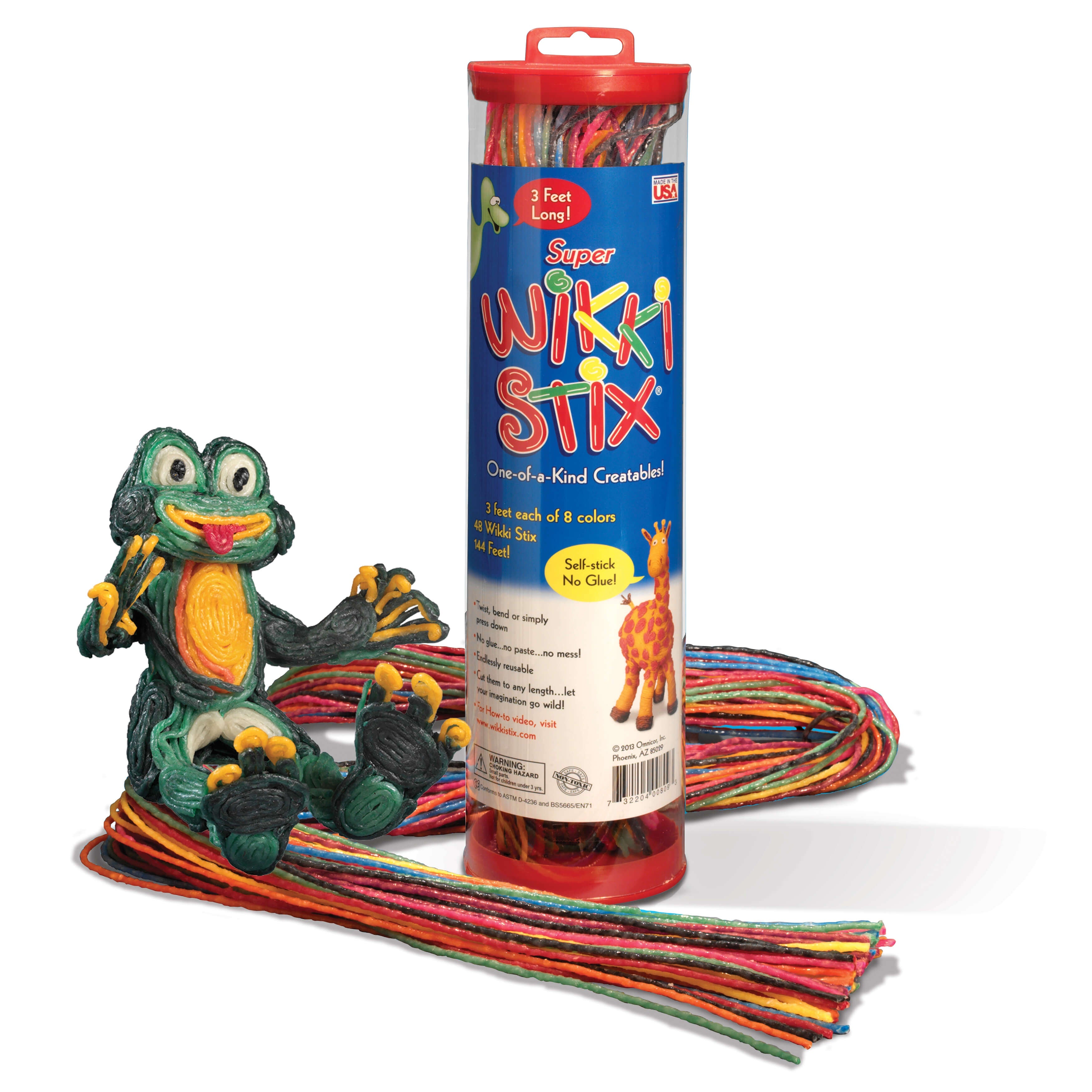 Super Wikki Stix 3' 48/Pkg Assorted Colors
