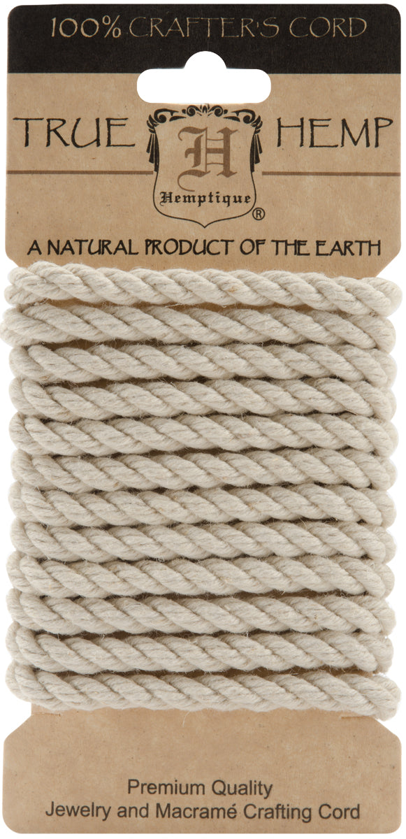 Hemp Rope 6mmX6.56' Natural