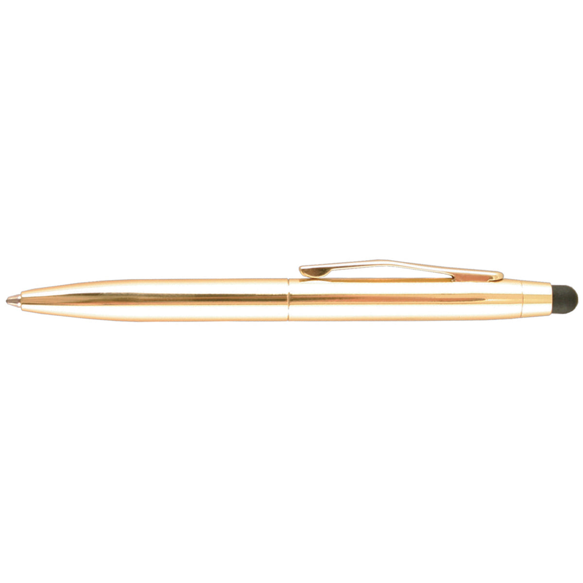 St. Tropez Petite 2-In-1 Stylus & Pen W/Black Ink Open Stock Gold Barrel