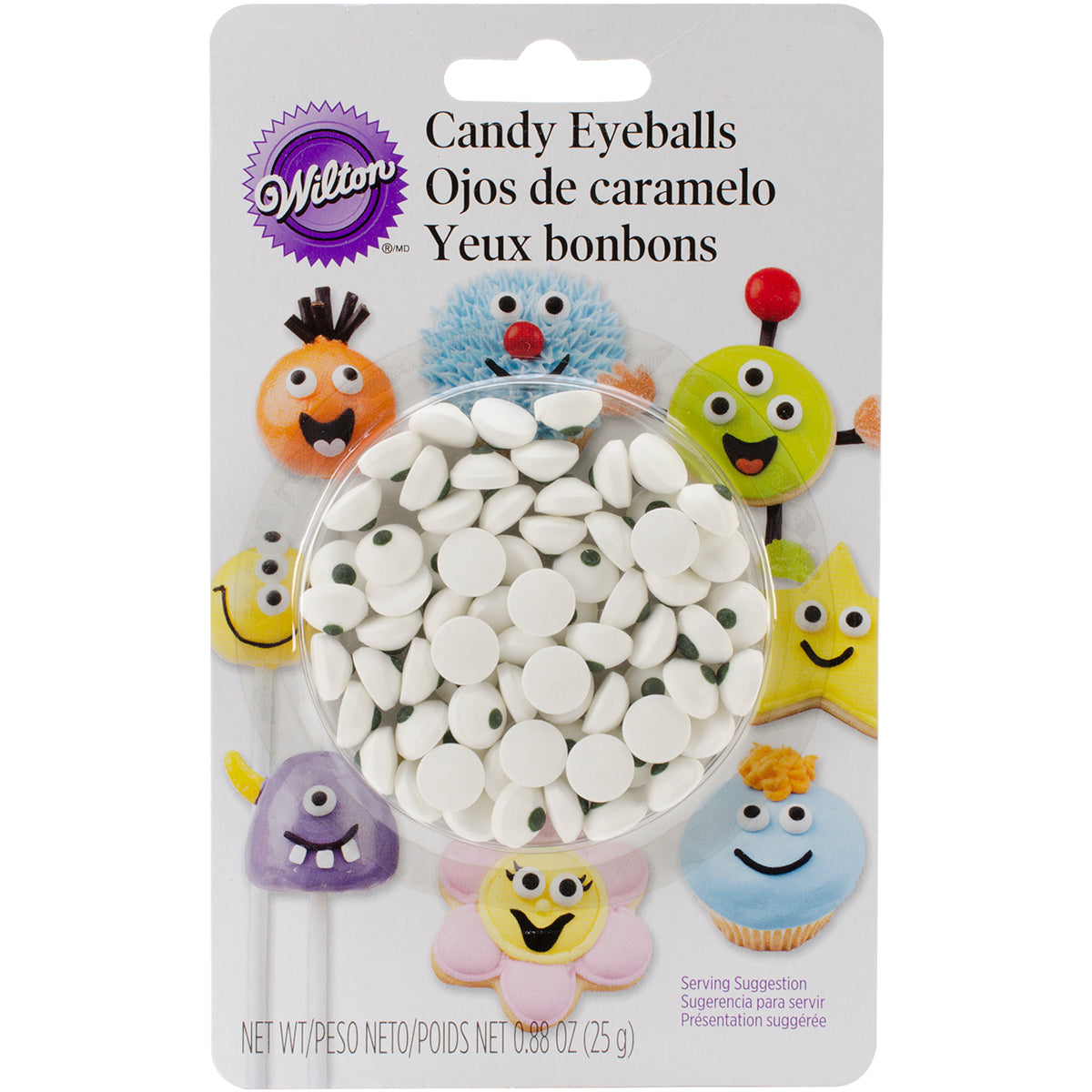 Candy Decorations 50/Pkg White Eyeballs