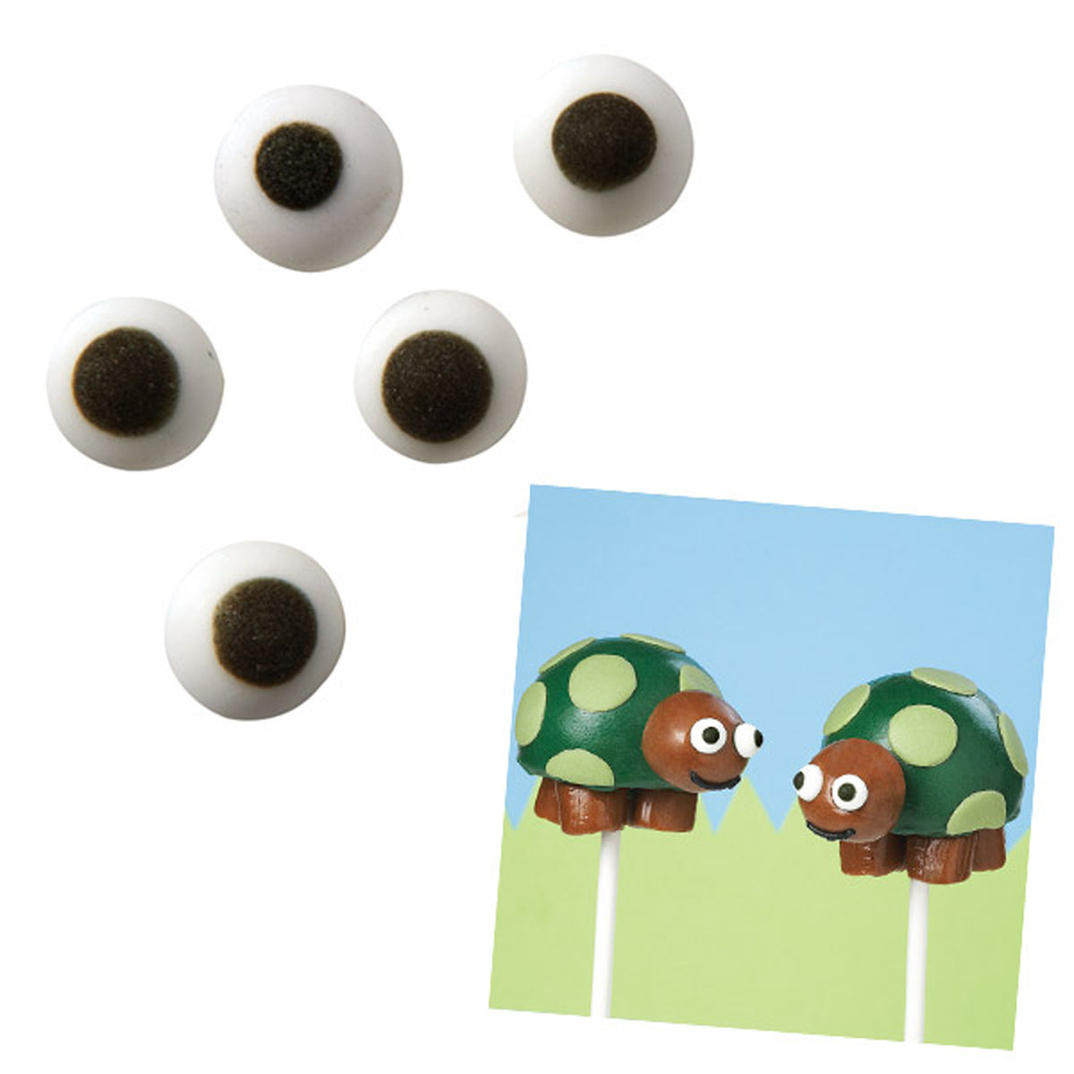 Candy Decorations 50/Pkg White Eyeballs