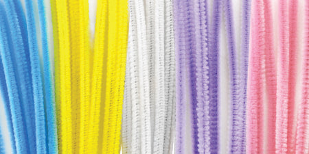 Chenille Stems 6mmX12" 40/Pkg Pastel Mix