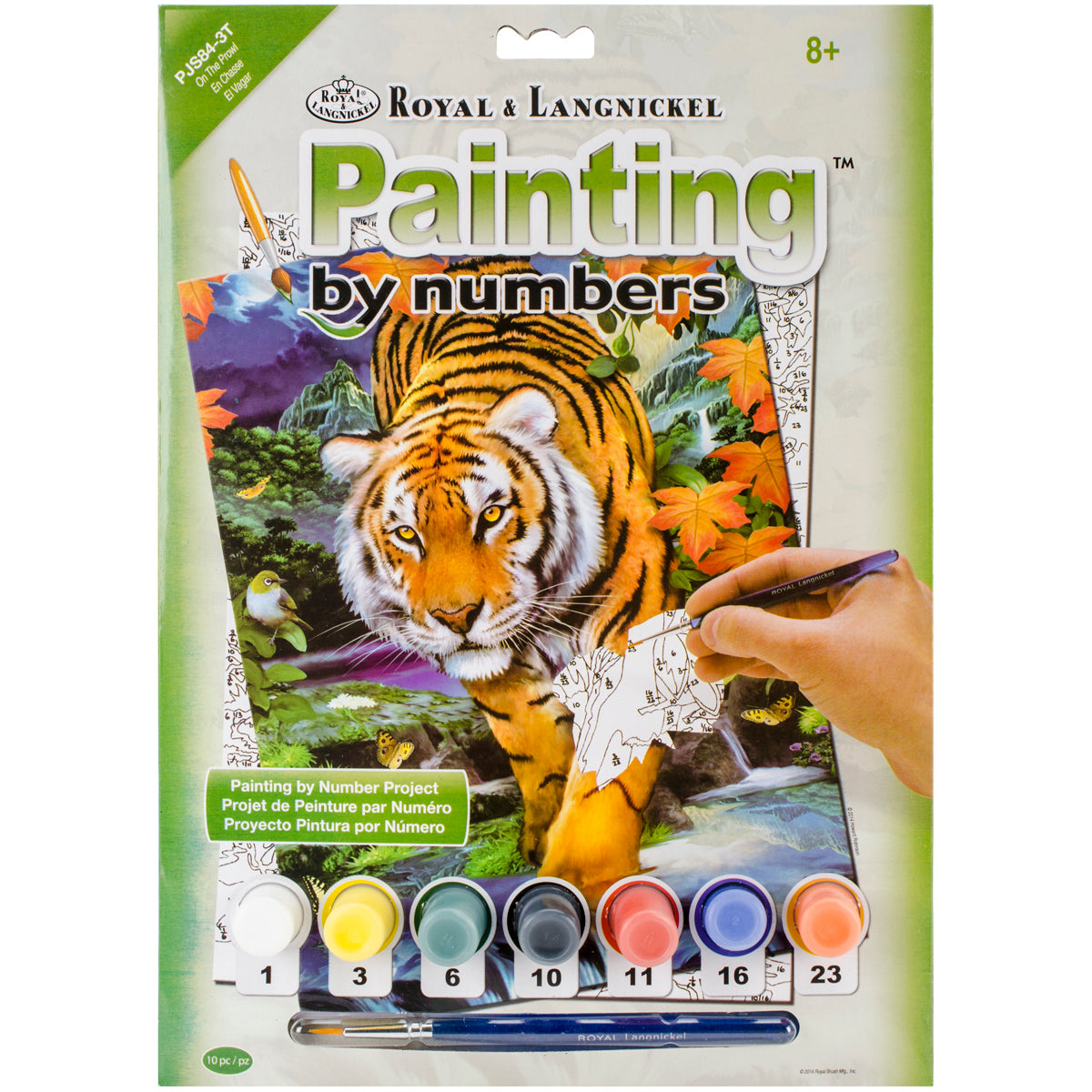 Junior Small Paint By Number Kit 8.75"X11.75" On The Prowl
