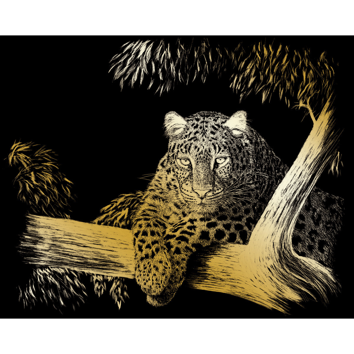 Gold Foil Engraving Art Kit 8"X10" Spotted
