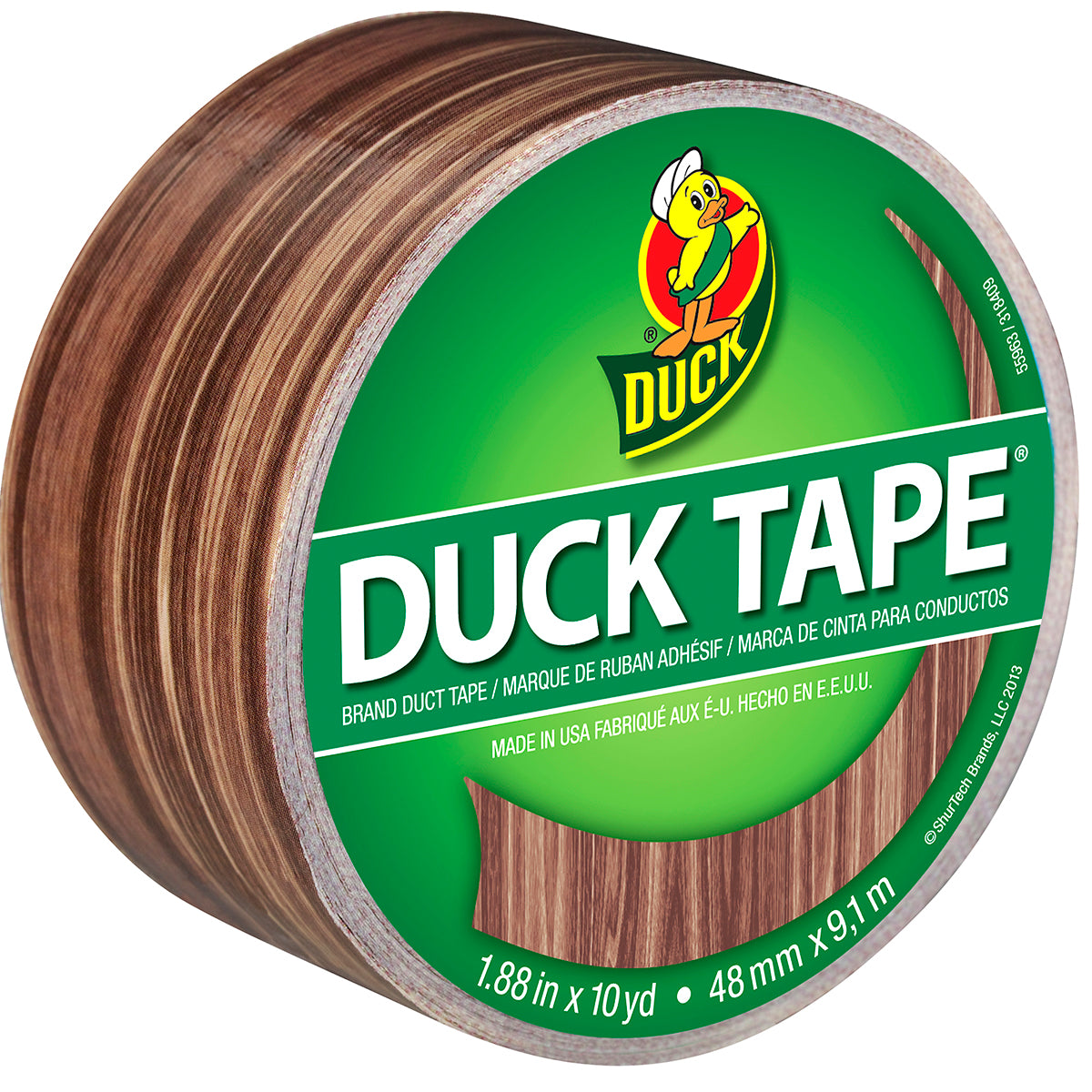 Patterned Duck Tape 1.88"X10yd Woodgrain