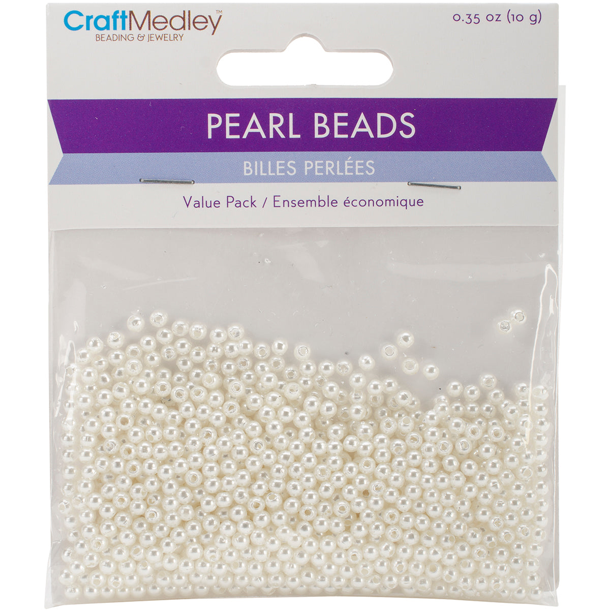 Pearl Beads Value Pack 3mm Ivory 850/Pkg