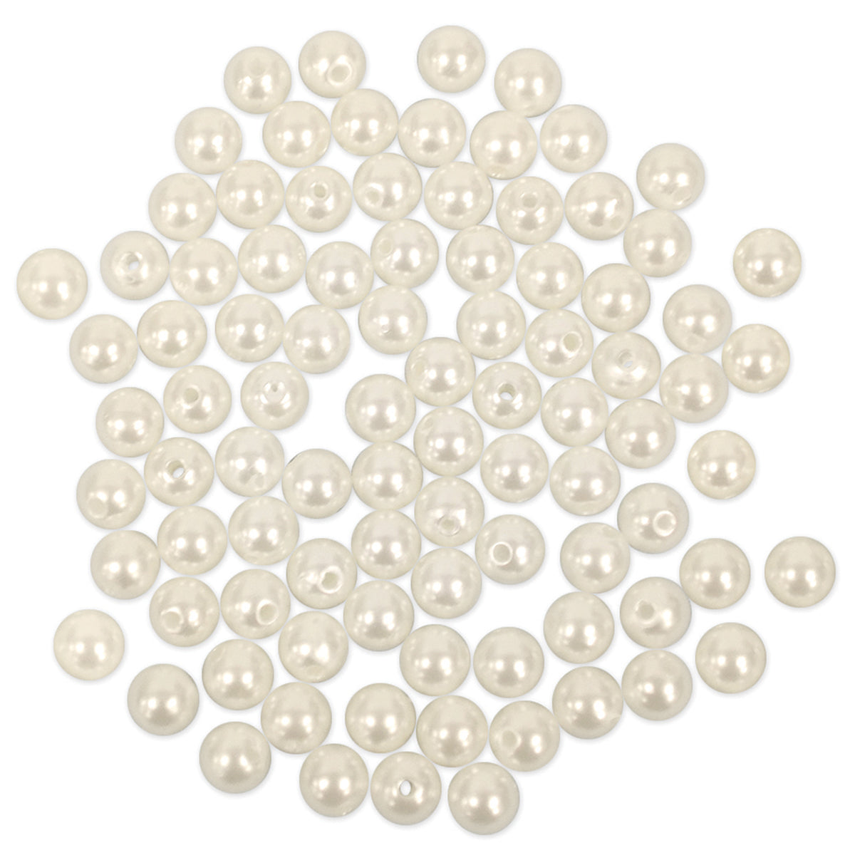 Pearl Beads Value Pack 8mm Ivory 80/Pkg