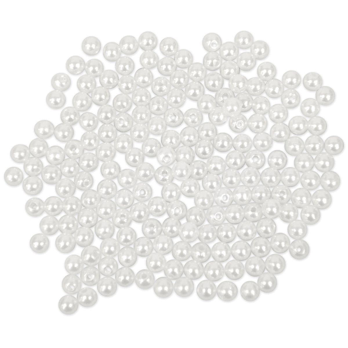 Pearl Beads Value Pack  6mm White 185/Pkg