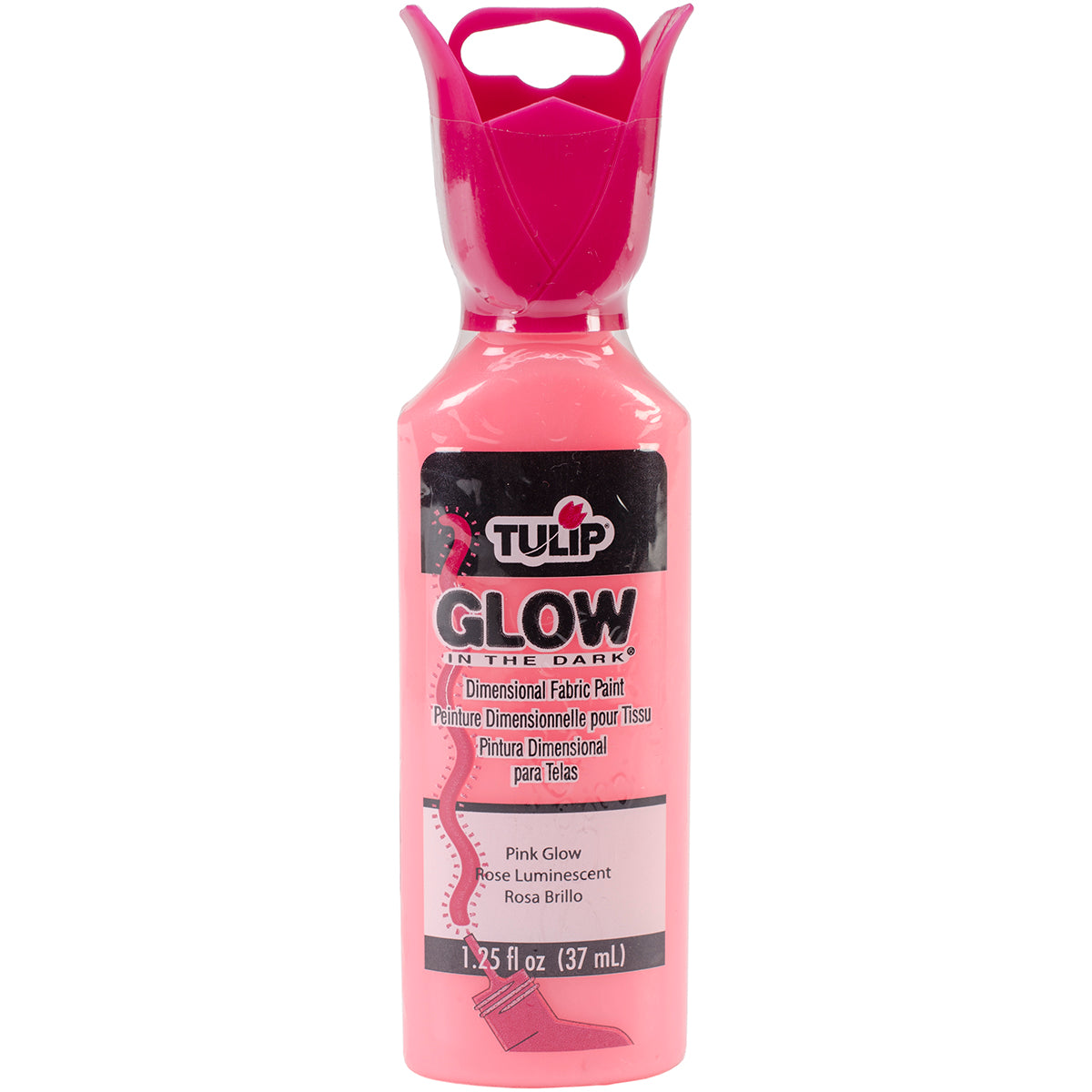 Tulip Dimensional Fabric Paint 1.25oz Glow - Pink