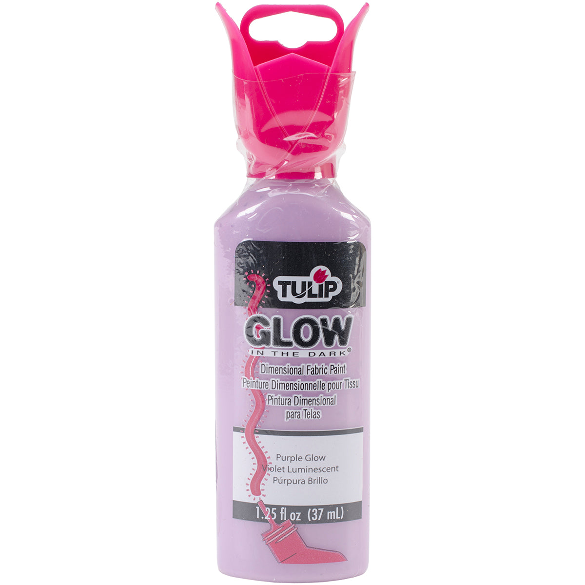 Tulip Dimensional Fabric Paint 1.25oz Glow - Purple