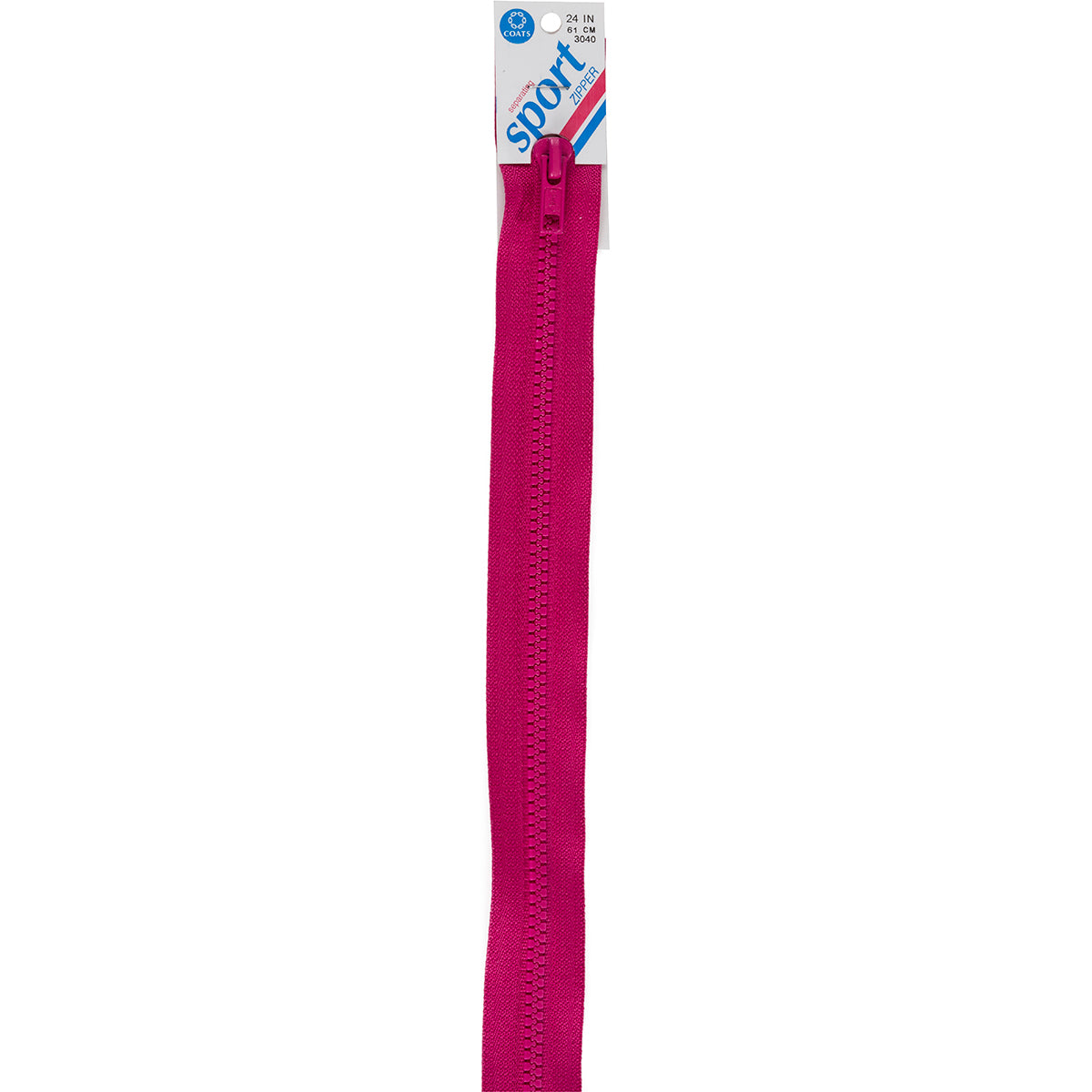 Sport Separating Zipper 30" Red Rose