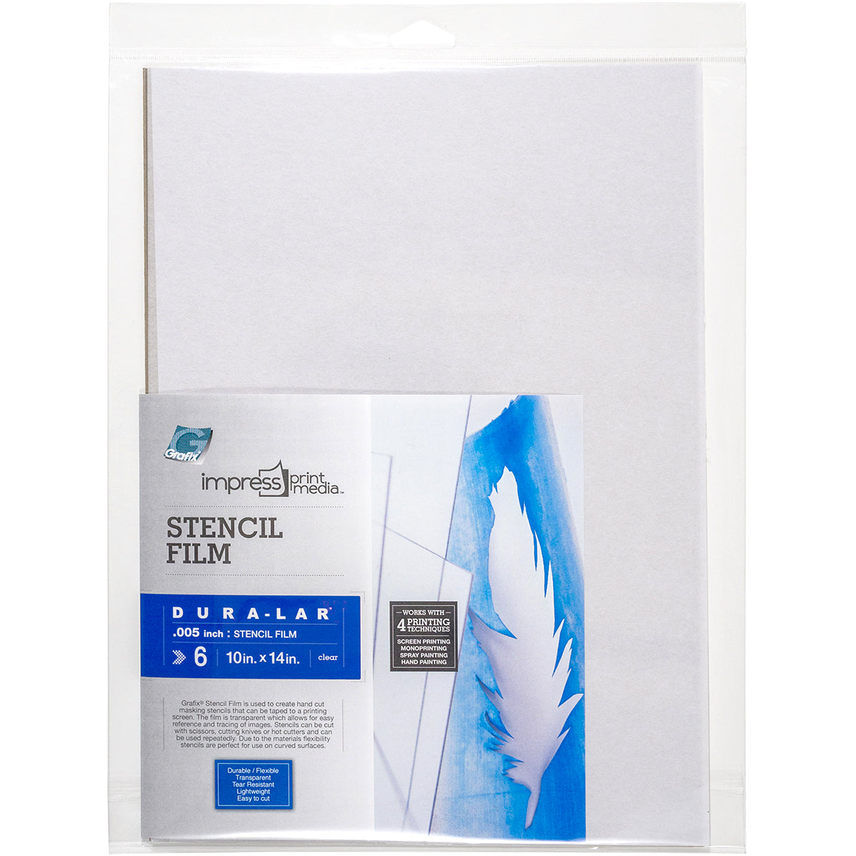 Impress Stencil Films 6/Pkg 10"X14"